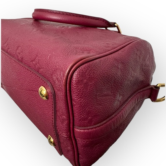 (SOLD) LOUIS VUITTON Empreinte Speedy Bandouliere 25 Two-Way Bag w/COA, Aurore - Picture 9 of 16
